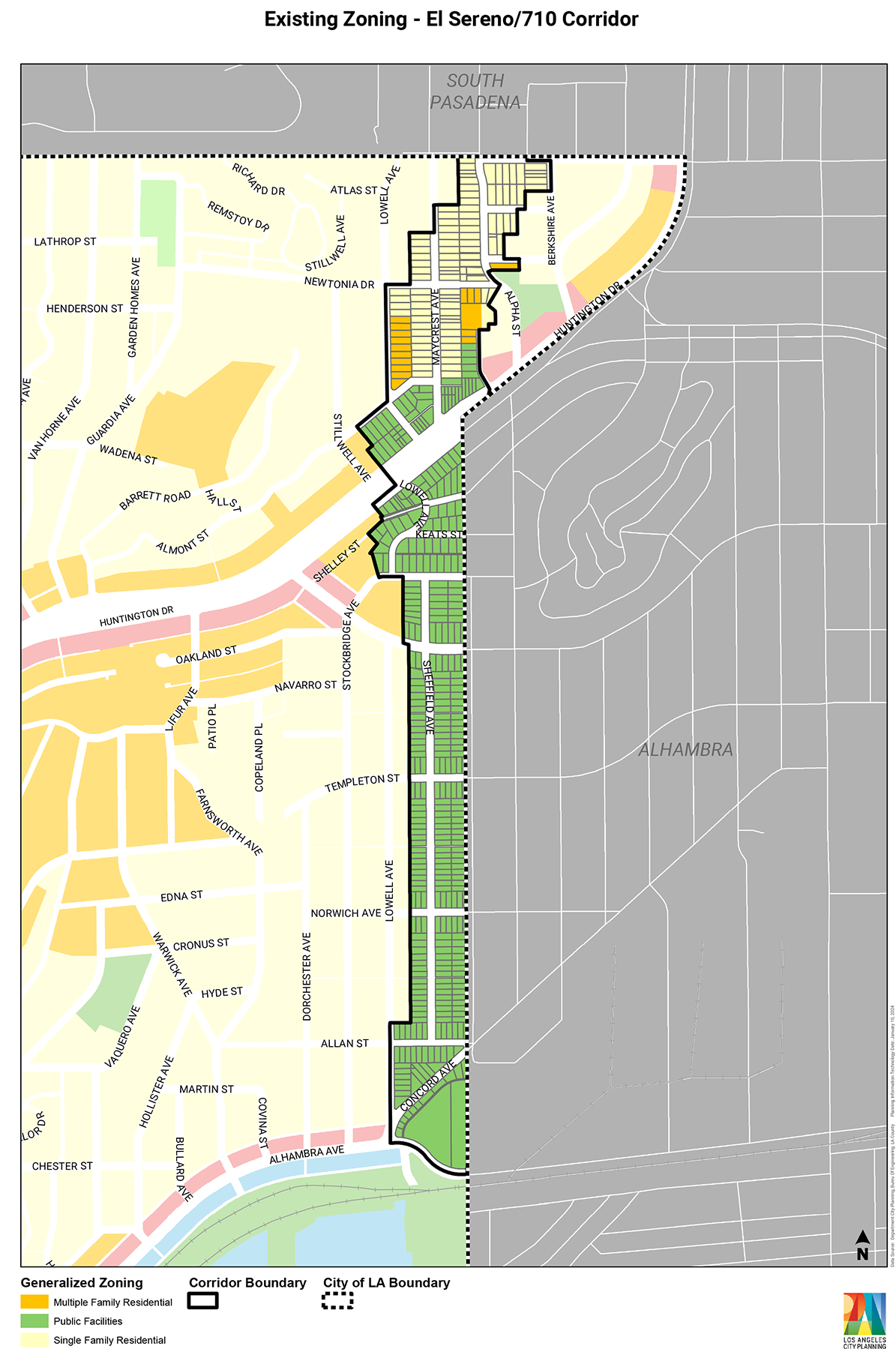 El Sereno / 710 Corridor Rezoning | Plan Map | Los Angeles City Planning