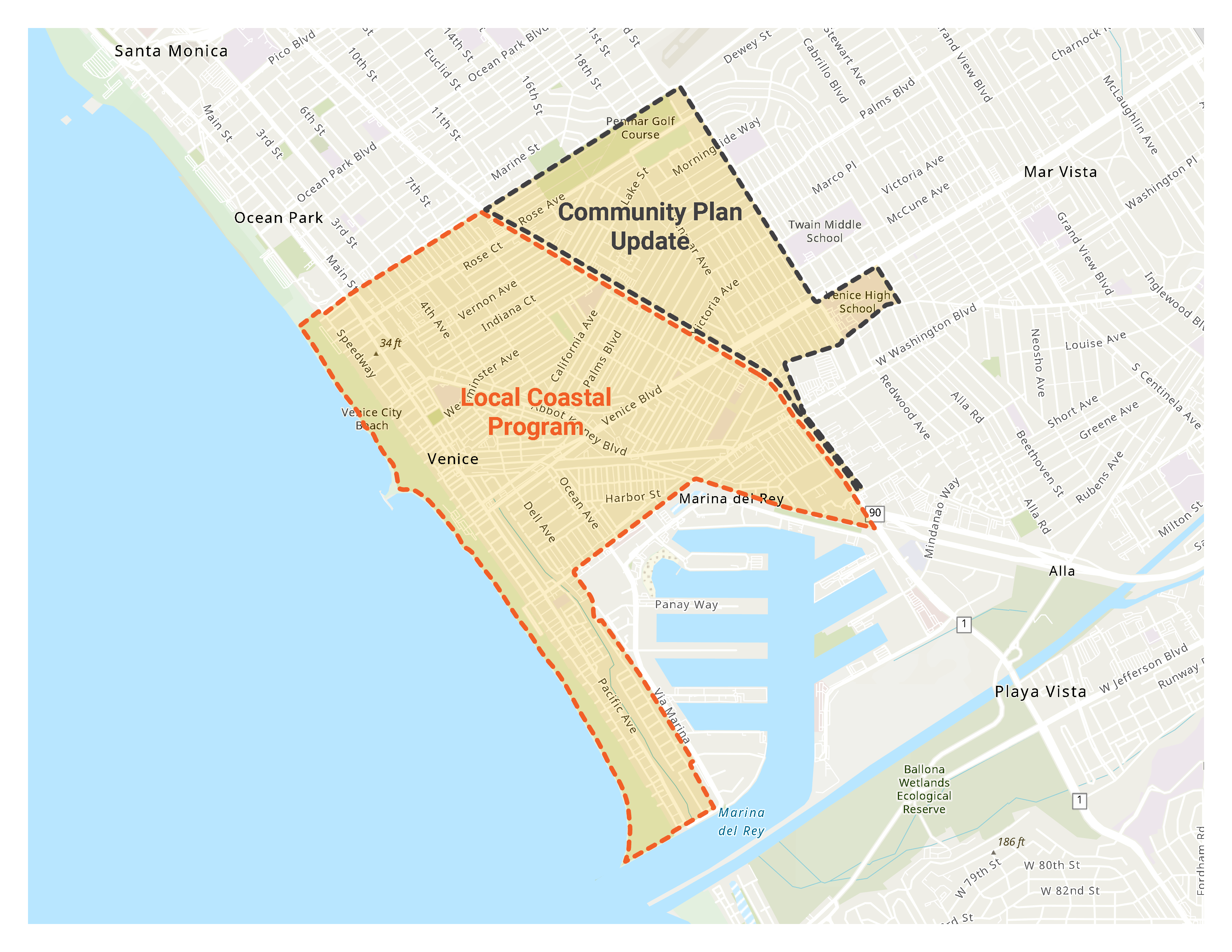 Venice Community Plan - map