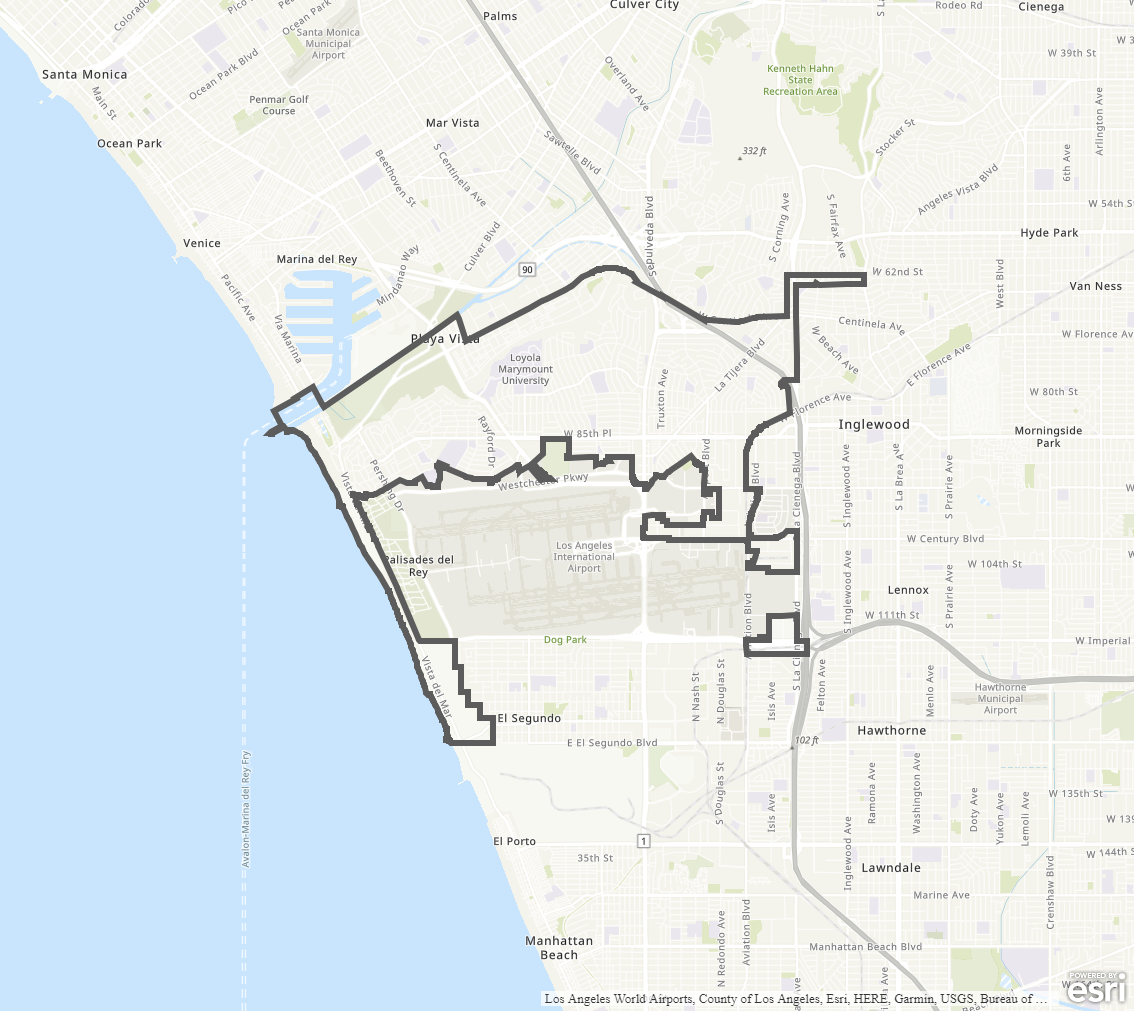 Westchester-Playa Del Rey Community Plan  - map